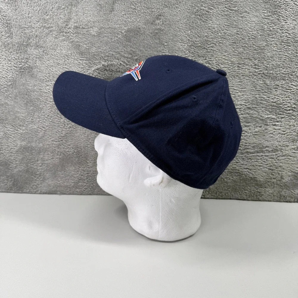 Adidas Oklahoma City Thunder NBA Hat Kids L/XL Navy Blue OKC Stretch Fit Cap